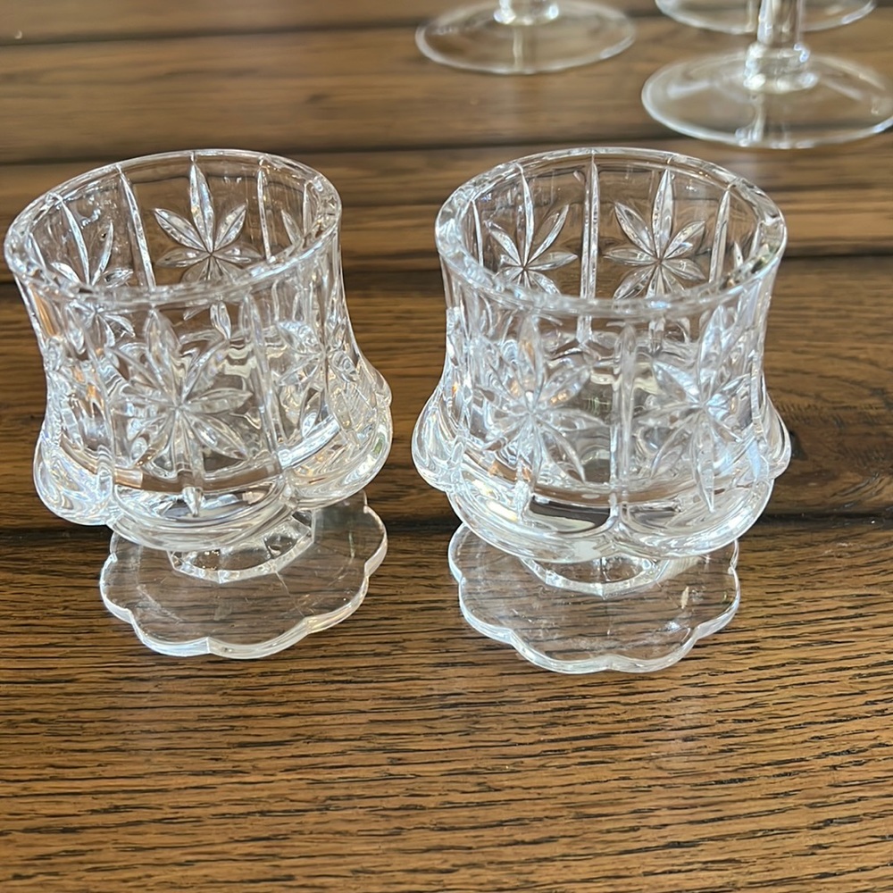 Crystal tea light holders